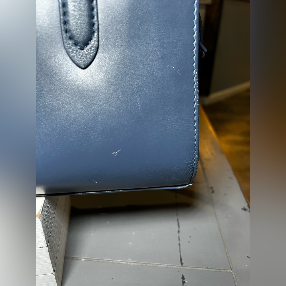 Radley London Navy Blue Leather Handbag - Picture 10 of 16